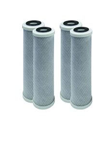 cfs – 4 pack activated carbon block water filter cartridges compatible with rainsoft 21179 model – removes bad taste & odor – whole house replacement filter cartridge – universal 10" filter cartridge