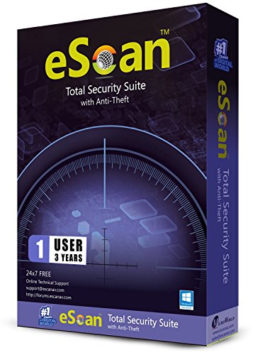 eScan Total Security Suite with Cloud Security premium Web Security USB vaccination Total protection software 2019 Parental Control Maximum Security Internet Security Latest version [1 PC 3 Years]