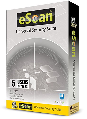 eScan Universal Security Suite 5 in 1 license Two Way Firewall (Improved) Anti Malware On-Demand scan Contact Backup Application Control | 5 Devices 3 Years | PC/Mac/Android/Linux/iPhone/iPad Download