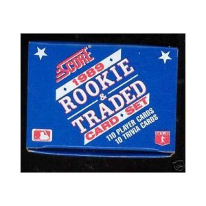 1989 score baseball rookie & traded complete box set ken griffey jr. rookie card