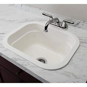 Mustee 2218 Vector 12 Gal Undermount Utility Sink, White