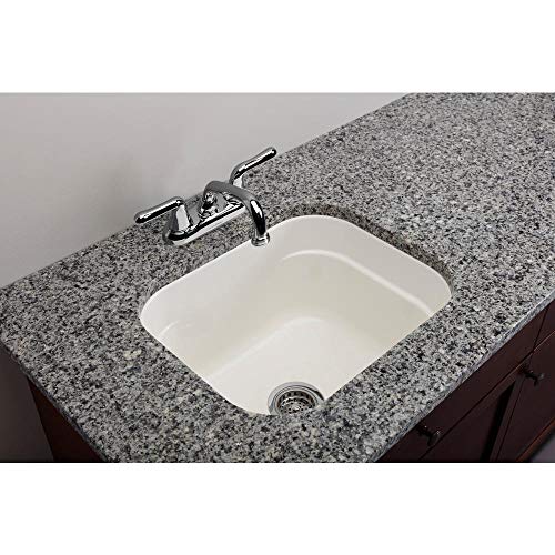 Mustee 2218 Vector 12 Gal Undermount Utility Sink, White