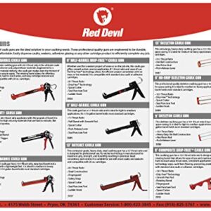 Red Devil 3989 9" Extreme Duty Caulk Gun - Thrust Ratio 26:1,Black