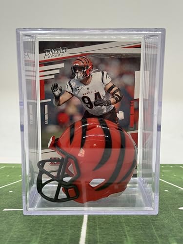 Cincinnati Bengals NFL Helmet Shadowbox w/Sam Hubbard card