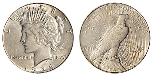 1934 S Peace Dollar $1 Brilliant Uncirculated