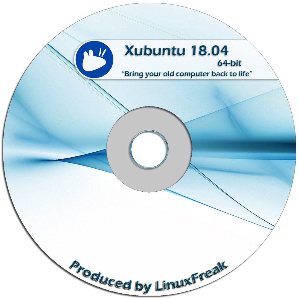 Xubuntu Linux 18.04 DVD - FAST Desktop Live DVD - Official 64-bit Release