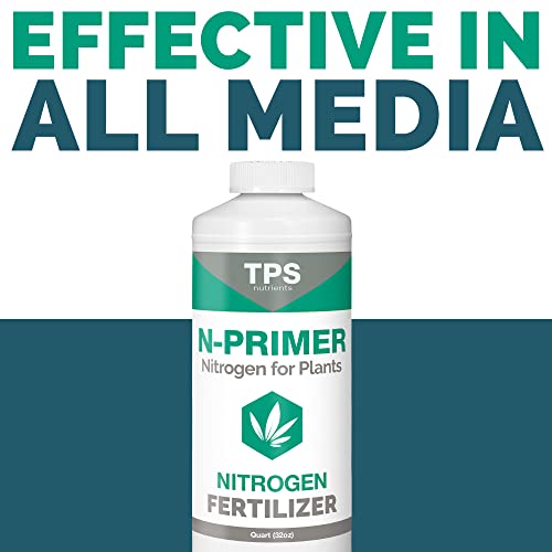 N-Primer Nitrogen Supplement for Fast Vegetative Growth, Promotes Dark Green Leaves by TPS Nutrients, Quart (32 oz)