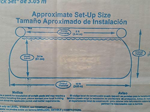 SUMMER WAVES 10' x 30" Quick Set Above Ground Swimming Pool with Filter Pump System includes Filter Cartridge with Built-in Chlorinator