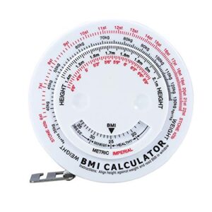 bmi body mass index retractable tape 150cm measure calculator diet weight loss tape measures tools