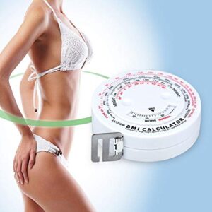 BMI Body Mass Index Retractable Tape 150cm Measure Calculator Diet Weight Loss Tape Measures Tools