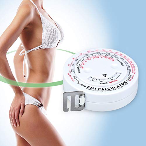 BMI Body Mass Index Retractable Tape 150cm Measure Calculator Diet Weight Loss Tape Measures Tools