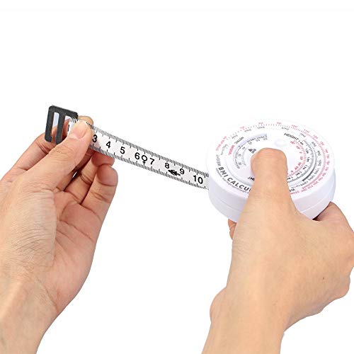 BMI Body Mass Index Retractable Tape 150cm Measure Calculator Diet Weight Loss Tape Measures Tools