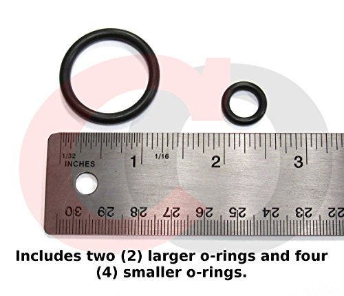 GE WS03X10046 O-Ring Seal Kit (2 Large, 4 Small Orings for GE GNSL60FBL,GNSV70FBL,GNSV75FWW,GXSL55F,GXSV65F)