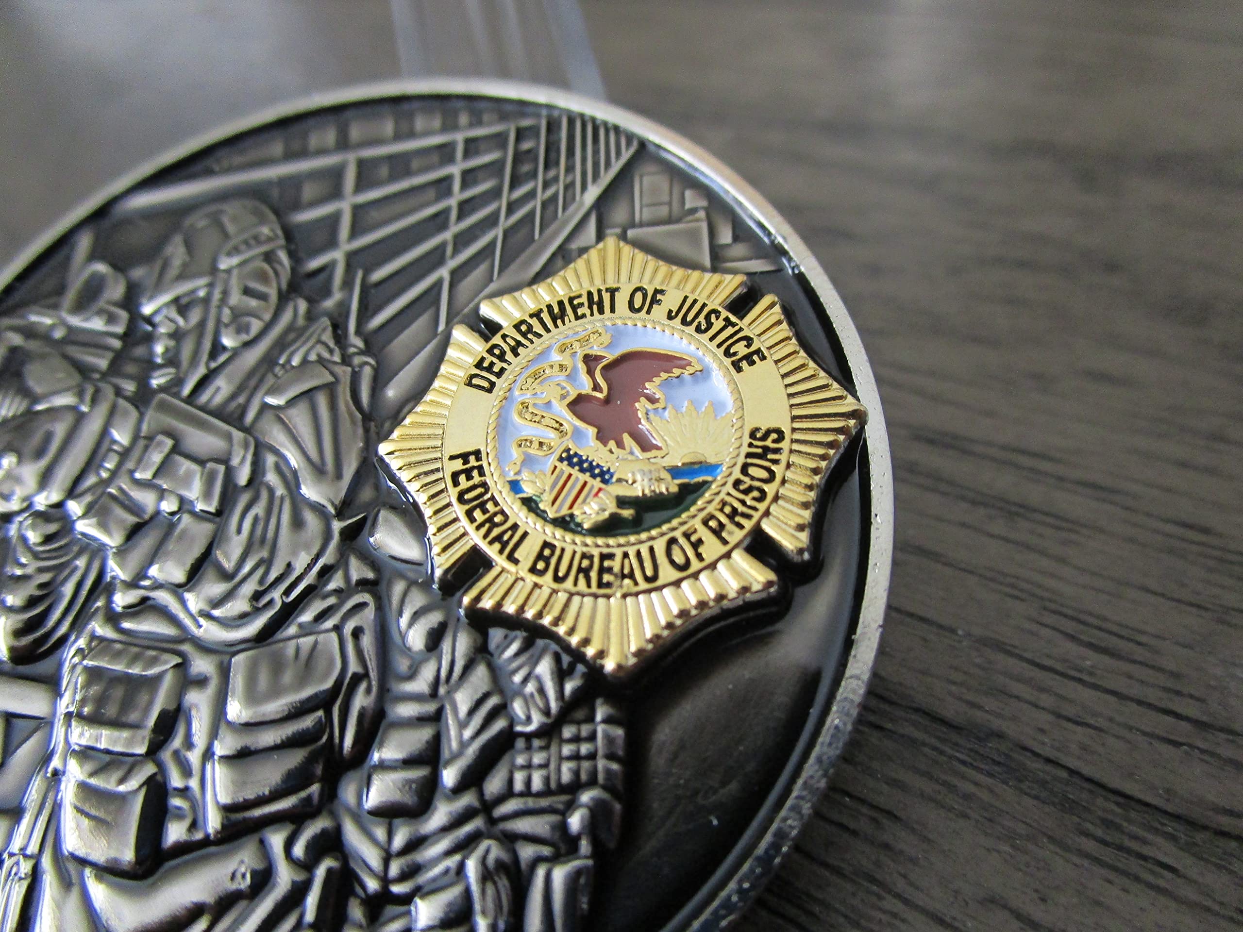 Federal Bureau of Prisons Special Operations Response Team Dept of Justice Challenge Coin