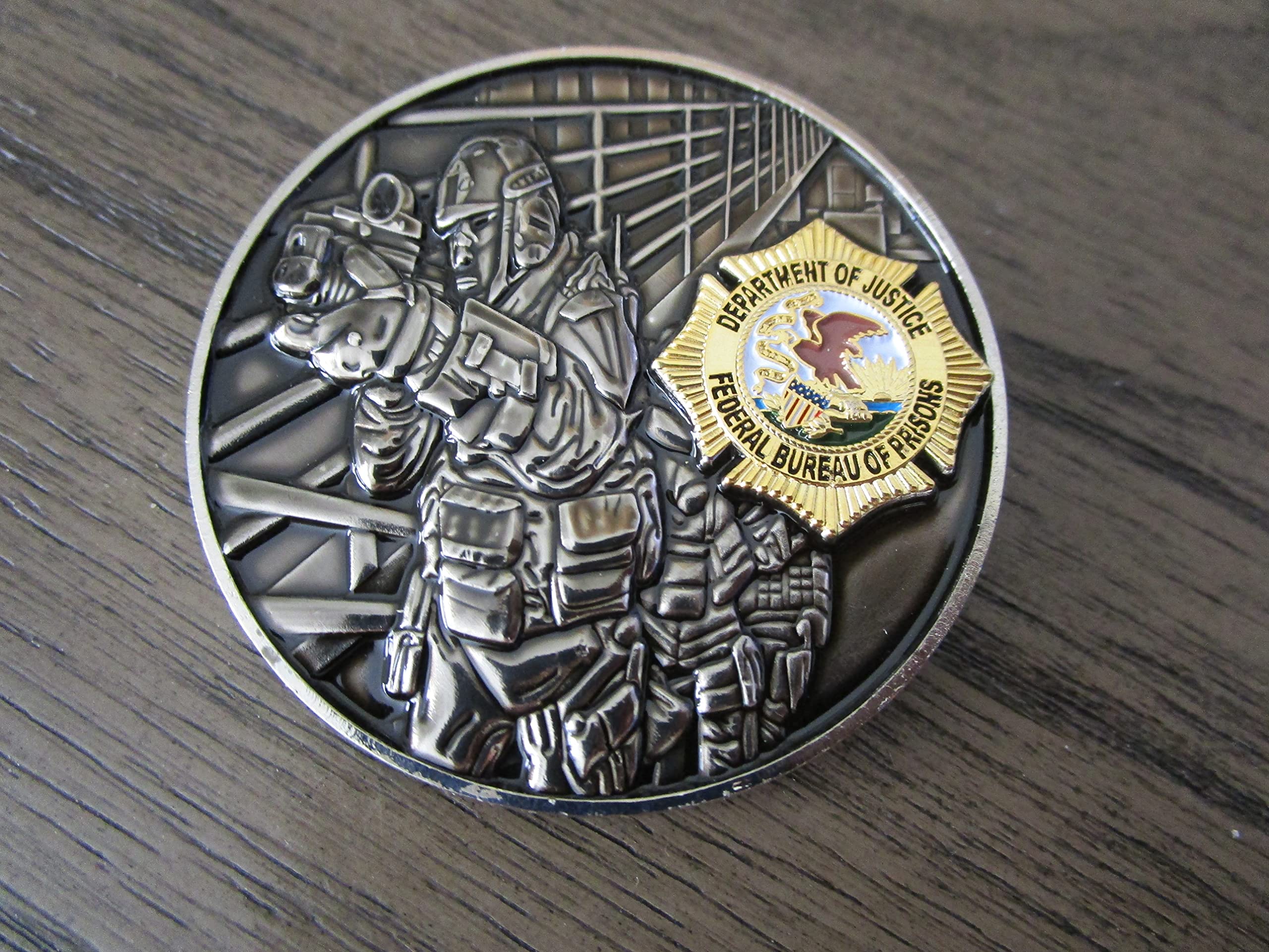 Federal Bureau of Prisons Special Operations Response Team Dept of Justice Challenge Coin