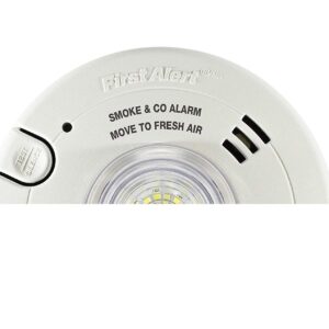 First Alert BRK 7030BSL Hardwired Hearing Impaired Combination Alarm with Led Strobe Light, White