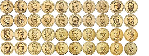 2007 D 2007-2020 40 Coin Presidential Dollar Complete Set Uncirculated