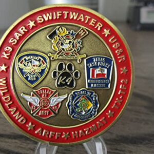 Dallas Fire Department Special Operations k9 Hazmat Swiftwater WildlandChallenge Coin