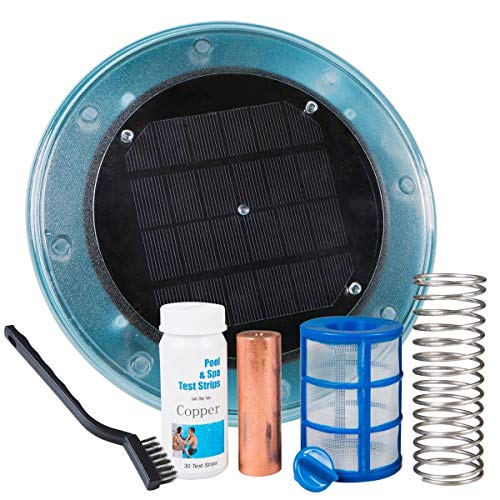 XtremepowerUS 90120 System Reduces Chlorine Algae Purifier Pool Solar Ionizer, Blue