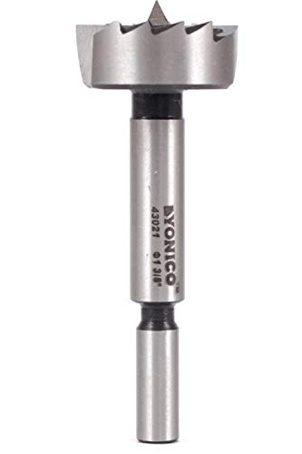 YONICO 43021S 1-3/8-Inch Diameter Steel Forstner Drill Bit 3/8-Inch Shank