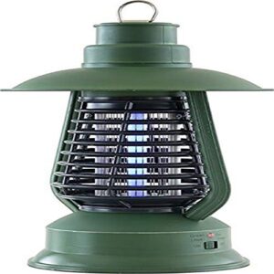 black flag 2000v bug zapper lantern | rechargeable indoor/outdoor fly zapper | 12-hour electric uv pest control (green)