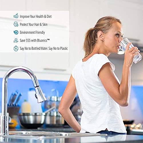 Bluonics Under Sink 4 Stage Direct In-line Tap Water Filter BLUONICS Purifier System for sand, rust, dirt, chlorine, and heavy metals. No separate faucet needed