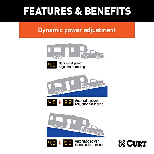 CURT 51170 Spectrum Original Equipment Style, Integrated Electric Trailer Brake Controller, Proportional