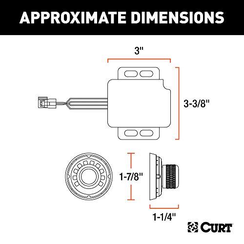 CURT 51170 Spectrum Original Equipment Style, Integrated Electric Trailer Brake Controller, Proportional