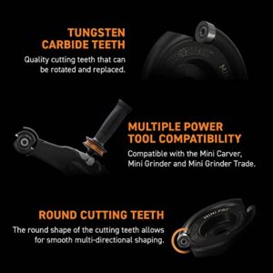 ARBORTECH Mini Turbo Kit | Ø 50 mm Tungsten Freehand Power Carving Attachment for Angle Grinder | MIN.FG.510.20