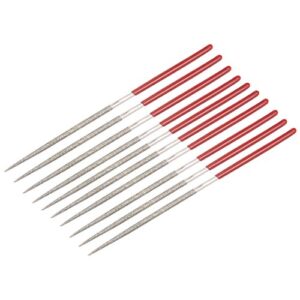 uxcell 10pcs round diamond needles file 2mm x 100mm 150 grit for metal glass wood stone grinding polishing engraving