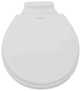 dometic 385312073 replacement slow close wooden seat/cover for 310 series gravity-flush toilet - white