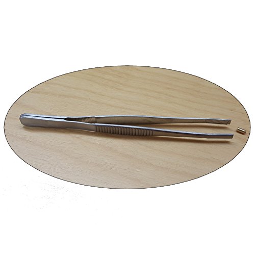 Lock Pin Tumbler Tweezers - Brushed Stainless Steel, for Locksmith Pinning & Rekeying Kit