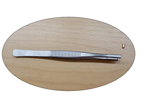 Lock Pin Tumbler Tweezers - Brushed Stainless Steel, for Locksmith Pinning & Rekeying Kit