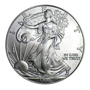 1998 Silver Eagle In US Mint Gift Box $1 Brilliant Uncirculated