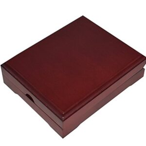 Guardhouse Wood Display Box for NGC/PCGS/Premier/Little Bear Elite Coins in Certified or Certified Style Holders/Slabs (Single Coin, Sedona Red Finish)