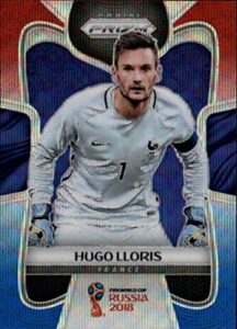 2018 panini prizm prizms refractor red and blue wave #78 hugo lloris france world cup 2018 russia futbol soccer card