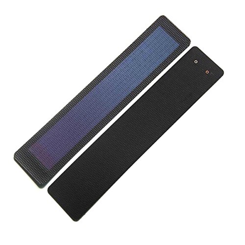 NUZAMAS Flexible Solar Panel Mini Thin Film Solar Cell Battery Charger Solar Energy Charging Home Science DIY Projects 1.5V 0.7W | 270mm x 55mm