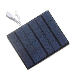 NUZAMAS 3.5W 6V Solar Panel Powered Mini Fan for Camping Caravan Yacht Greenhouse Dog House Chicken House Ventilator