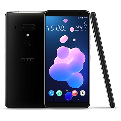 HTC U12+ Factory Unlocked Phone - 6" Screen - 64GB - Ceramic Black (U.S. Warranty)