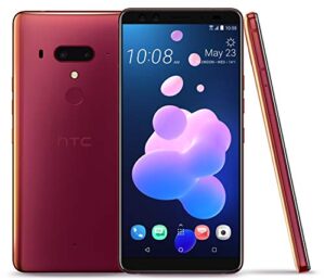htc u12+ factory unlocked phone - 6" screen - 64gb - flame red (u.s. warranty)