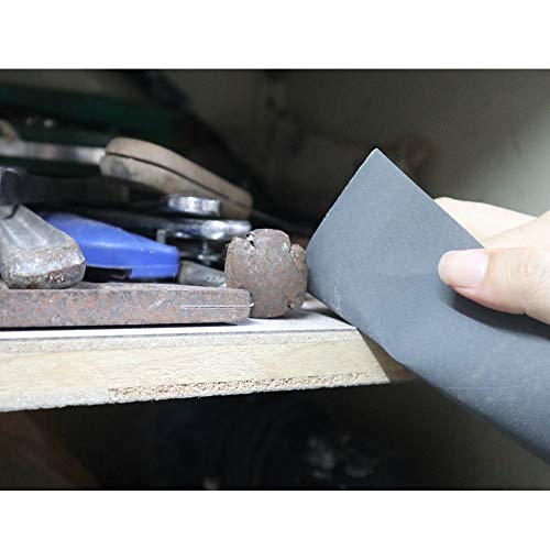 45Pcs Wet Dry Sandpaper, 400/600/ 800/1000/ 1200/1500/ 2000/2500/ 3000 Grit Assorted Sanding Sheets for Automotive Polishing, Metal Sanding, Wood Furniture Finishing, 9 x 3.6 Inch by BAISDY