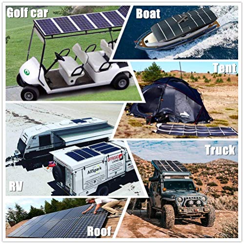 Giosolar 200 Watt 12 Volt Solar Marine Kit Monocrystalline Panel with 20A LED Charge Controller for RV Solar Charging Off-Grid System