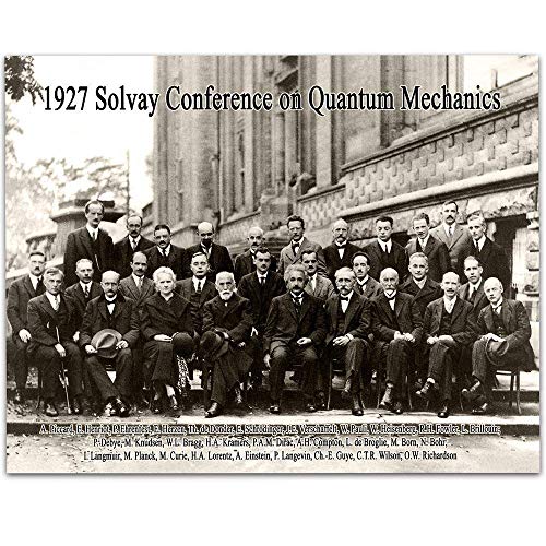 1927 Solvay Conference on Quantum Mechanics - 11x14 Unframed Art Print - Great Gift Under $15 for Scientists