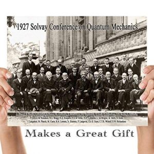 1927 Solvay Conference on Quantum Mechanics - 11x14 Unframed Art Print - Great Gift Under $15 for Scientists