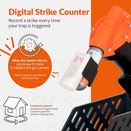 Goodnature Digital Strike Counter, Counter for A24 Rat & Mouse Traps, Fits All A24 Traps