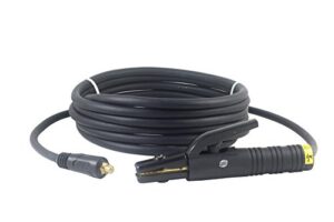 200 amp welding electrode holder lead assembly - dinse 10-25 connector - #2 awg cable (15 feet)