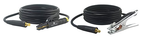 300 Amp Welding Leads Assembly Set - LC40 Connector - #1 AWG Cable (15 FEET Each Lead)