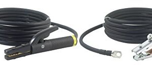 350 Amp Welding Leads Assembly Set - Terminal Lug Connector - 1/0 AWG Cable (25 FEET Each Lead)