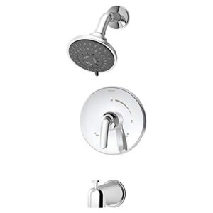 symmons 5502-1.5-trm elm single handle 5-spray tub and shower faucet trim ,chrome - 1.5 gpm (valve not included)