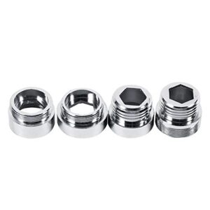 (Pack of 5) 22mm 24mm G1/2 Kitchen Copper Water Purifier Faucet Aerator Adapter Accessories 4 Sizes(24mmto15mm)